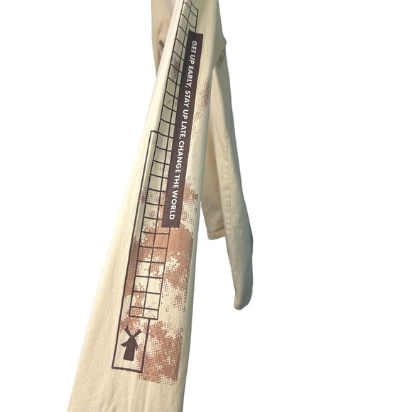 Dutch Bros Cream Long Sleeve Tee w/Brown “It’s All Good” DB 1992 SMALL+MEDIUM - Picture 3 of 7